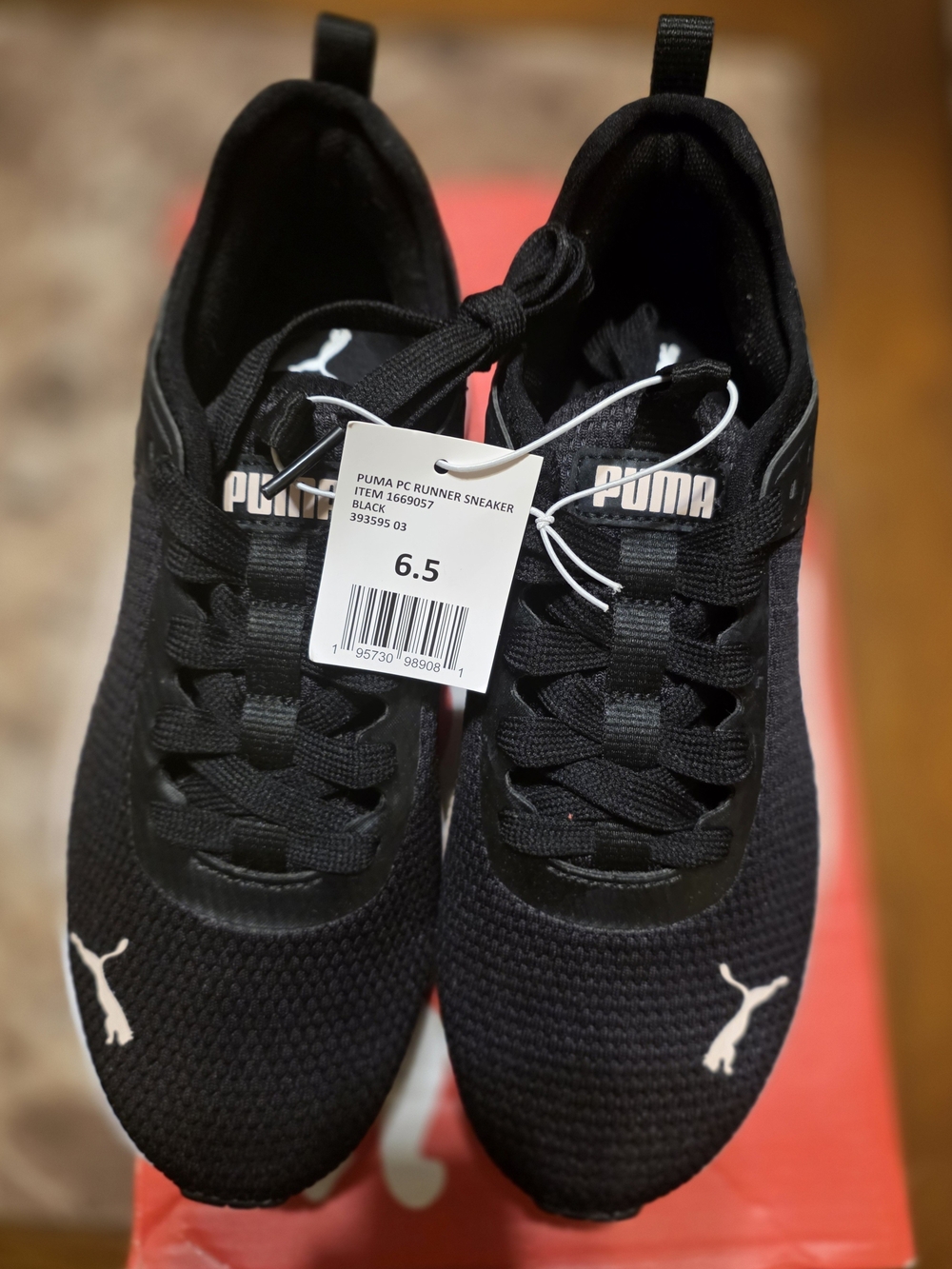 New Puma Sneakers with White Pink Puma Logos For Women Size 6.5